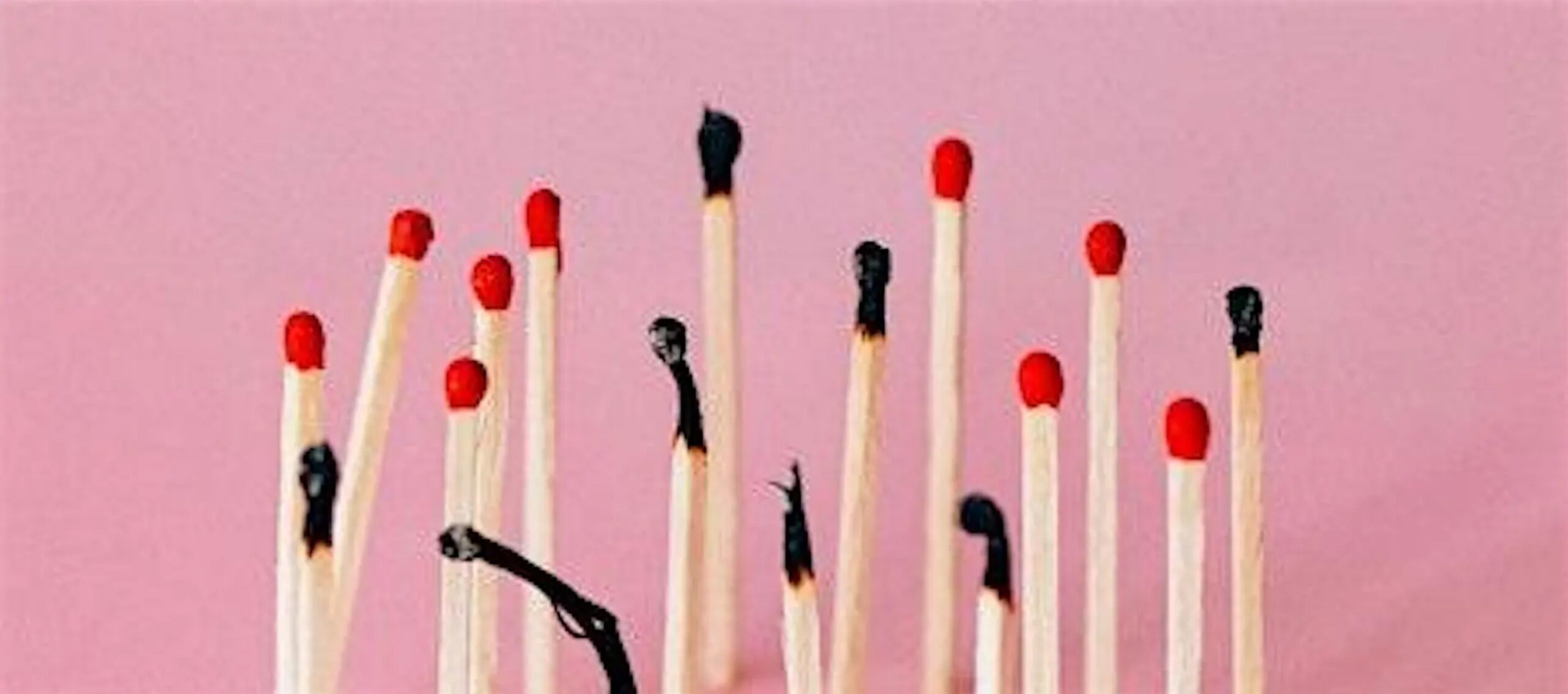 photo of burnt matches