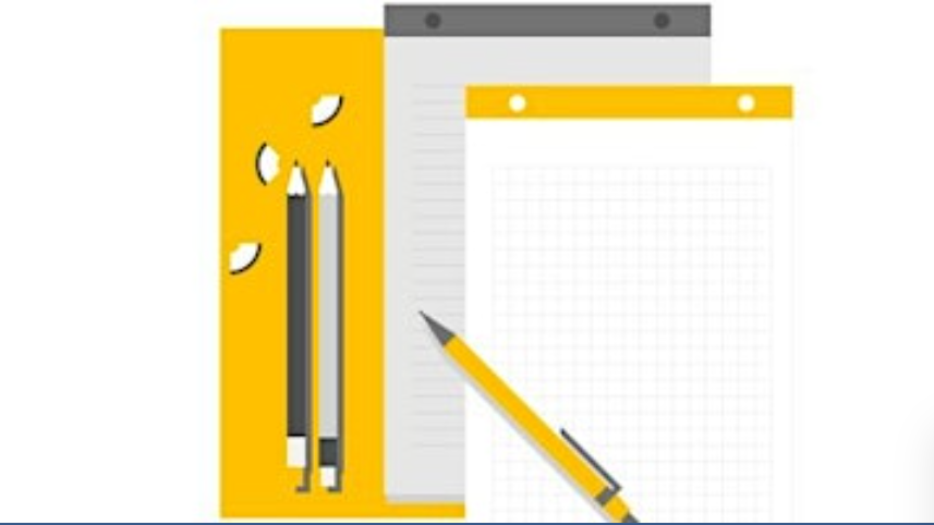 Pads of paper with pencils