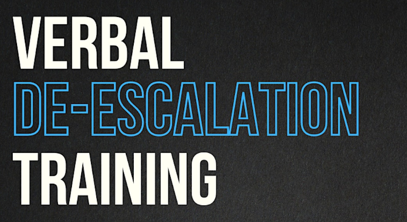 Verbal De-escalation Training